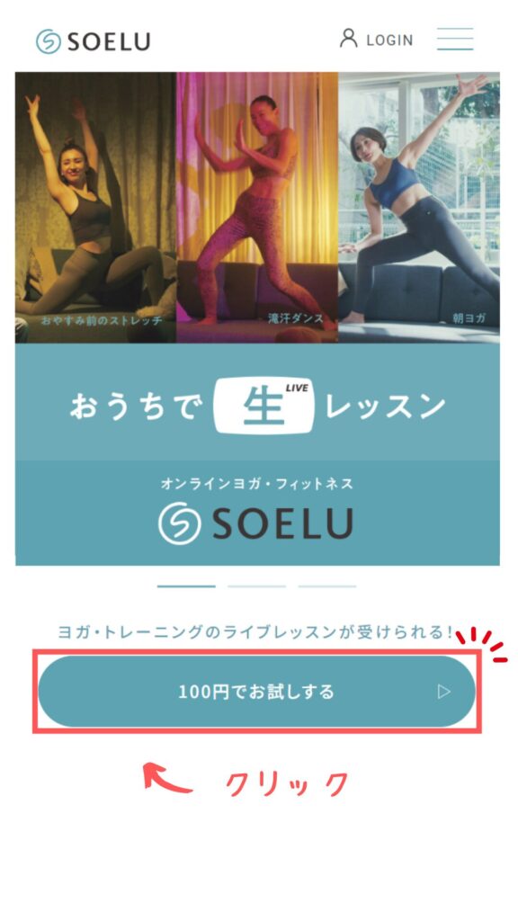 SOELU(ソエル)申込画面